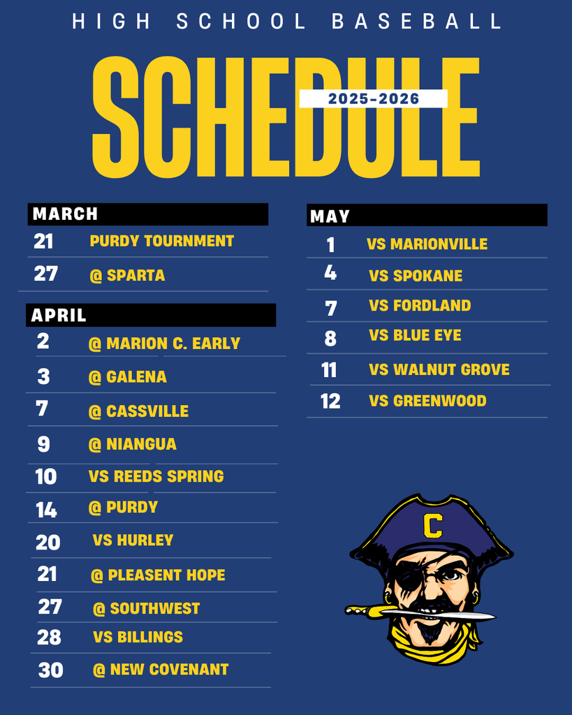 HS Bsseball Schedule 