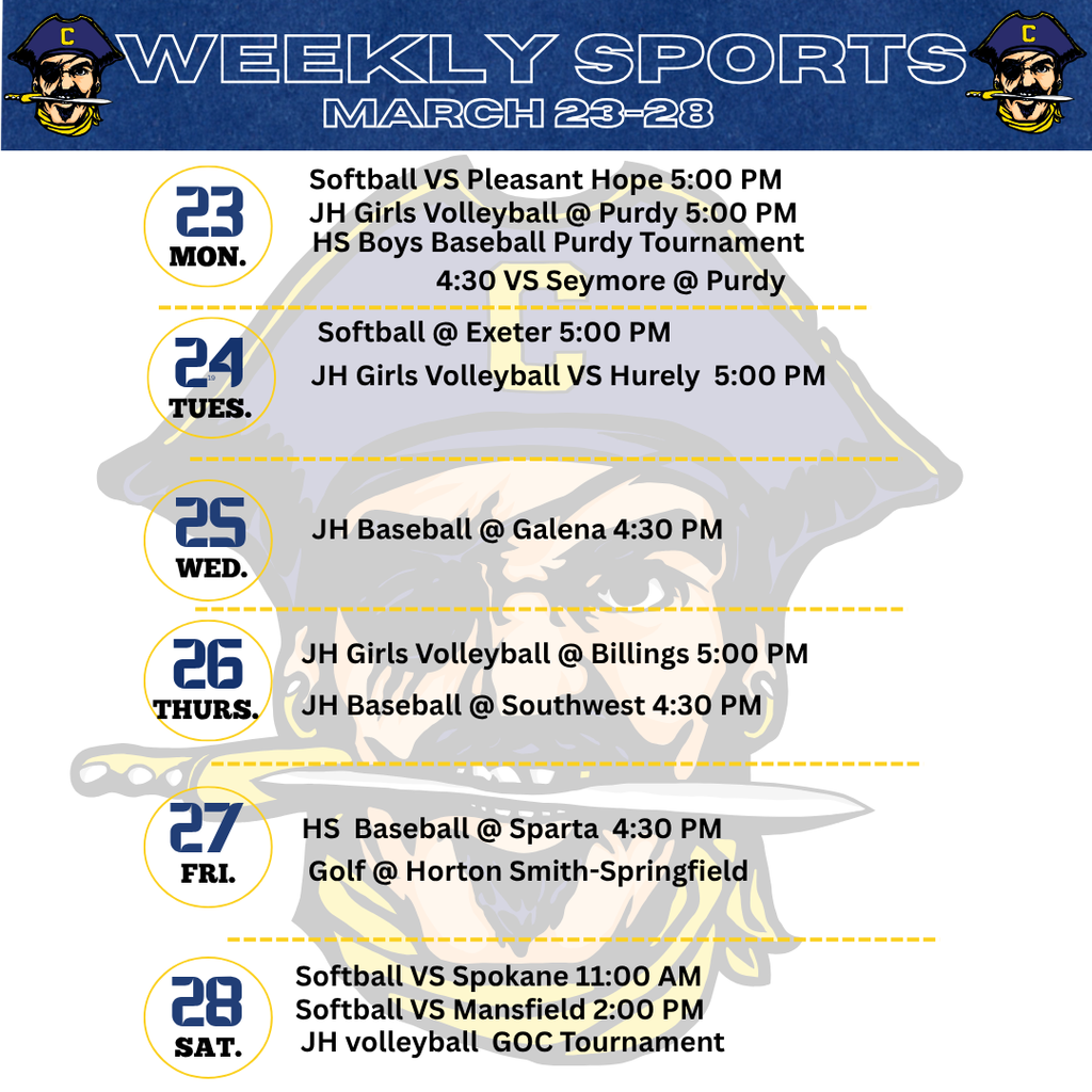 Weekly Schedule 