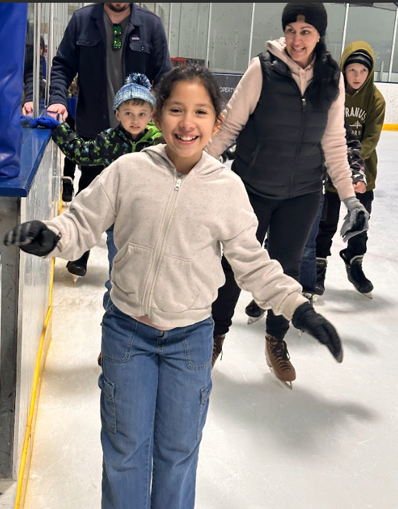 Family skating