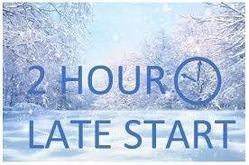 2-hour late start