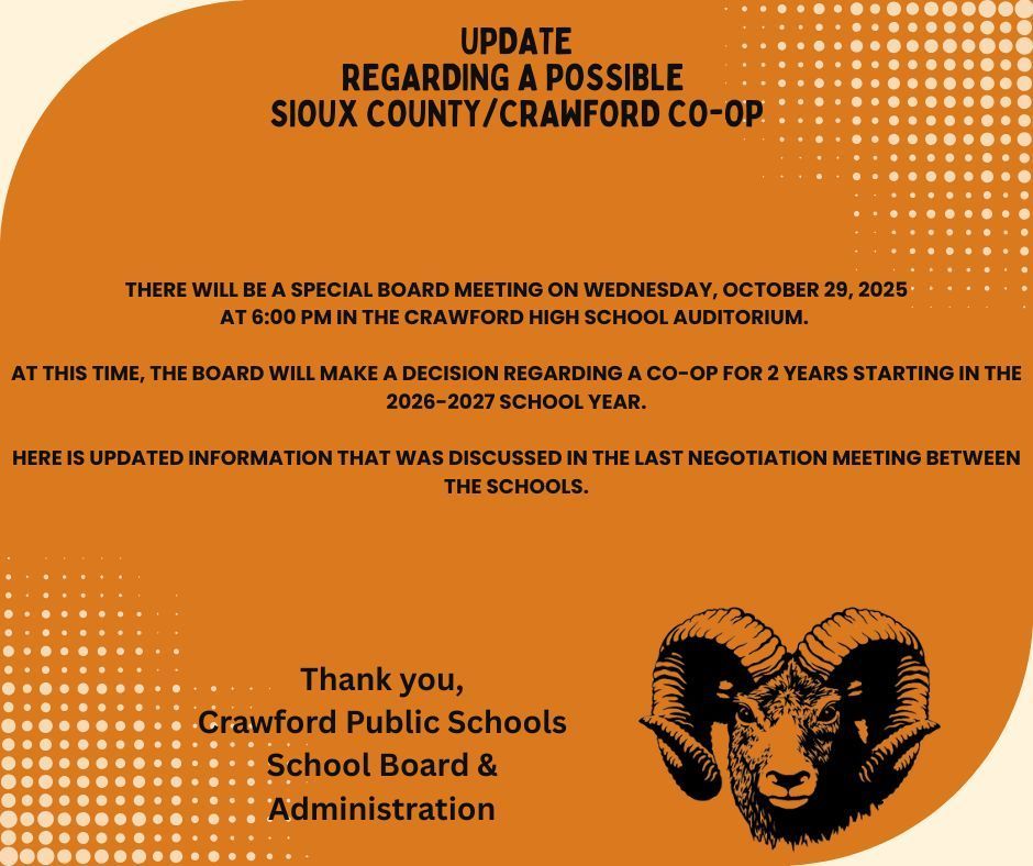 Possible Co-Op Updated Information