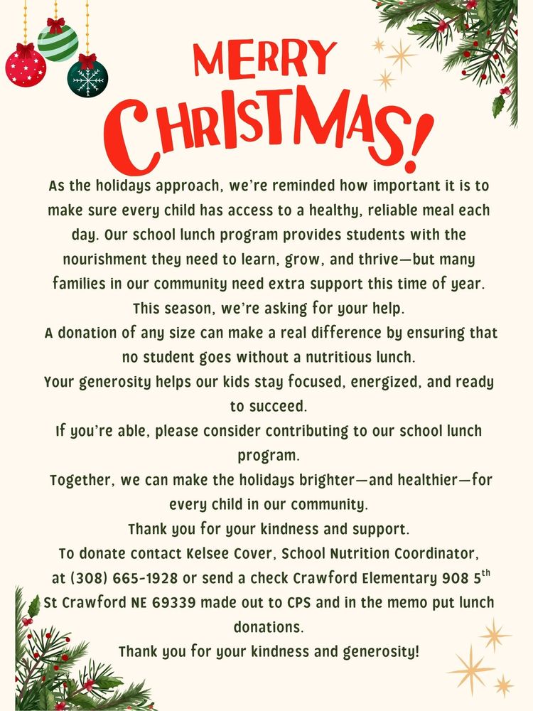 School Lunch Donations