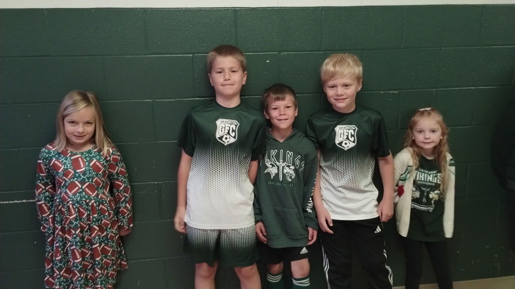 Todays theme was green and white!