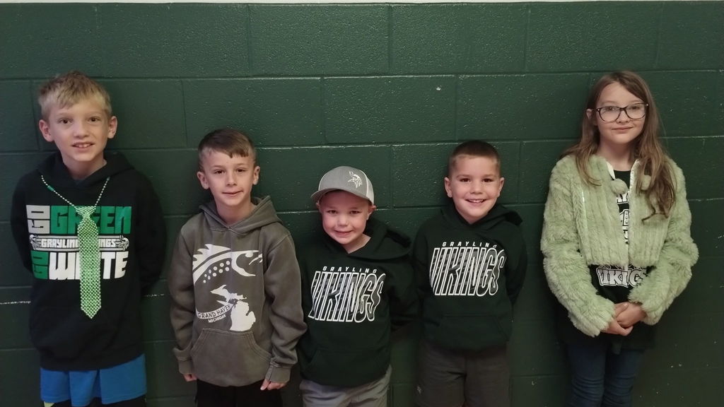 Todays theme was green and white!