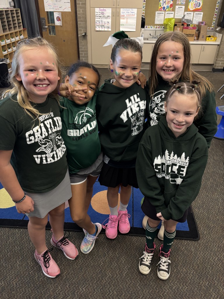 Todays theme was green and white!