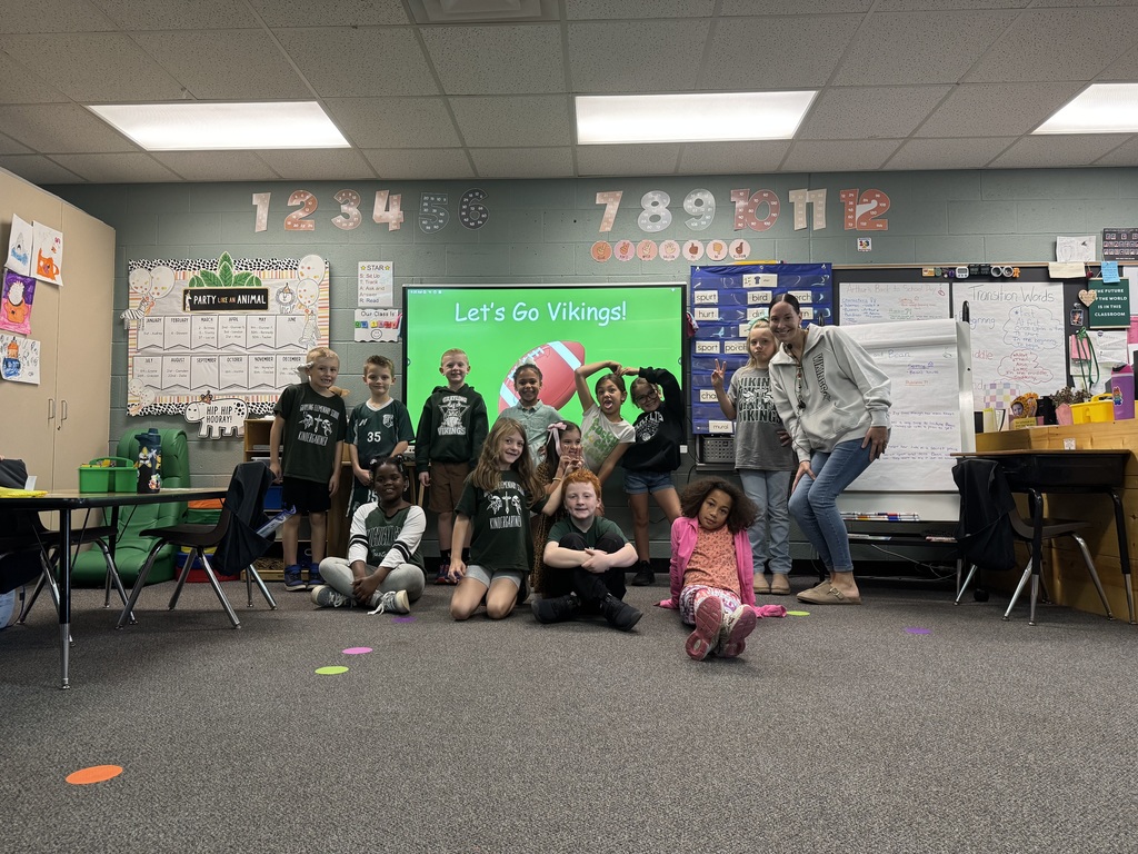 Todays theme was green and white!