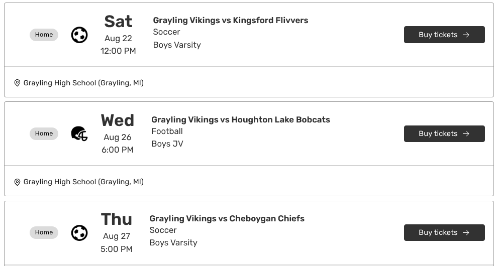 Purchase tickets for GHS sporting events online at GoFan