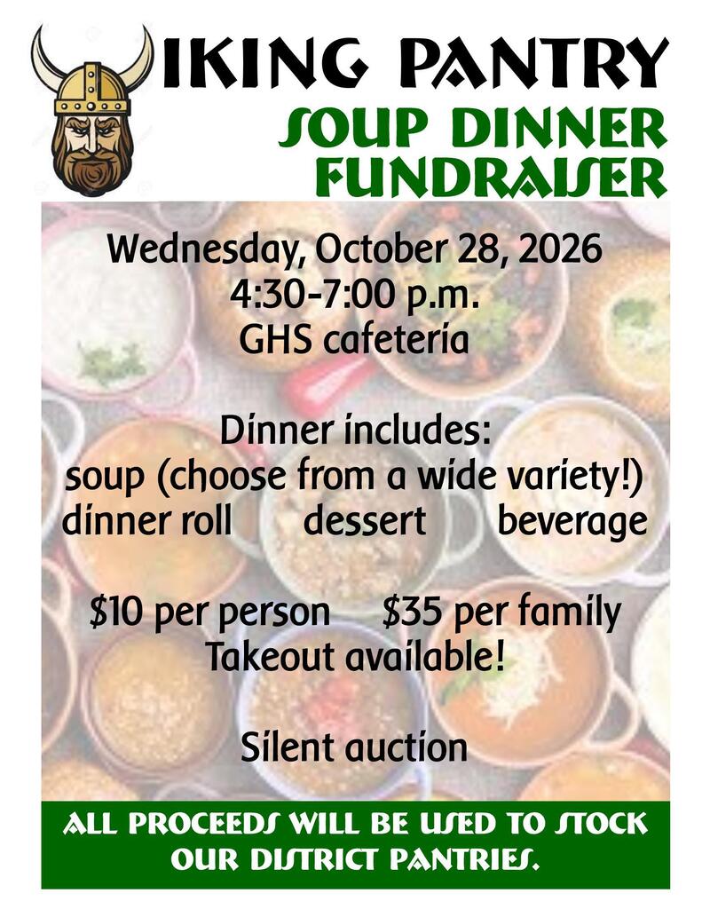 Viking Pantry Soup Dinner Fundraiser