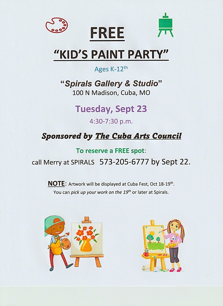 Kid's paint party