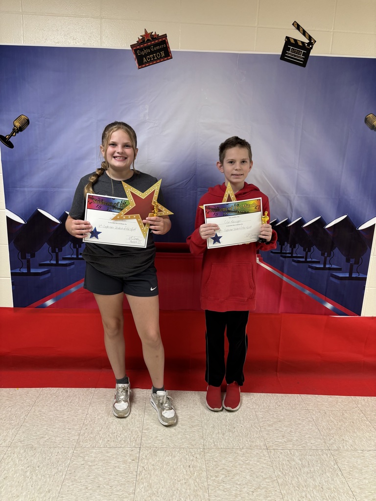 6th Grade September Students of the Month