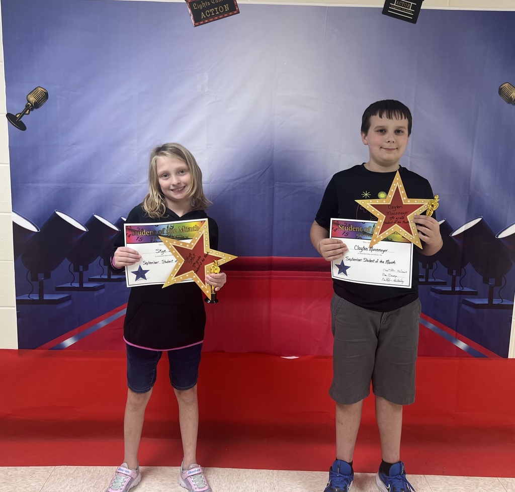 5th grade Students of the Month for September