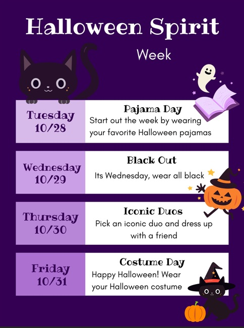 Halloween spirit week