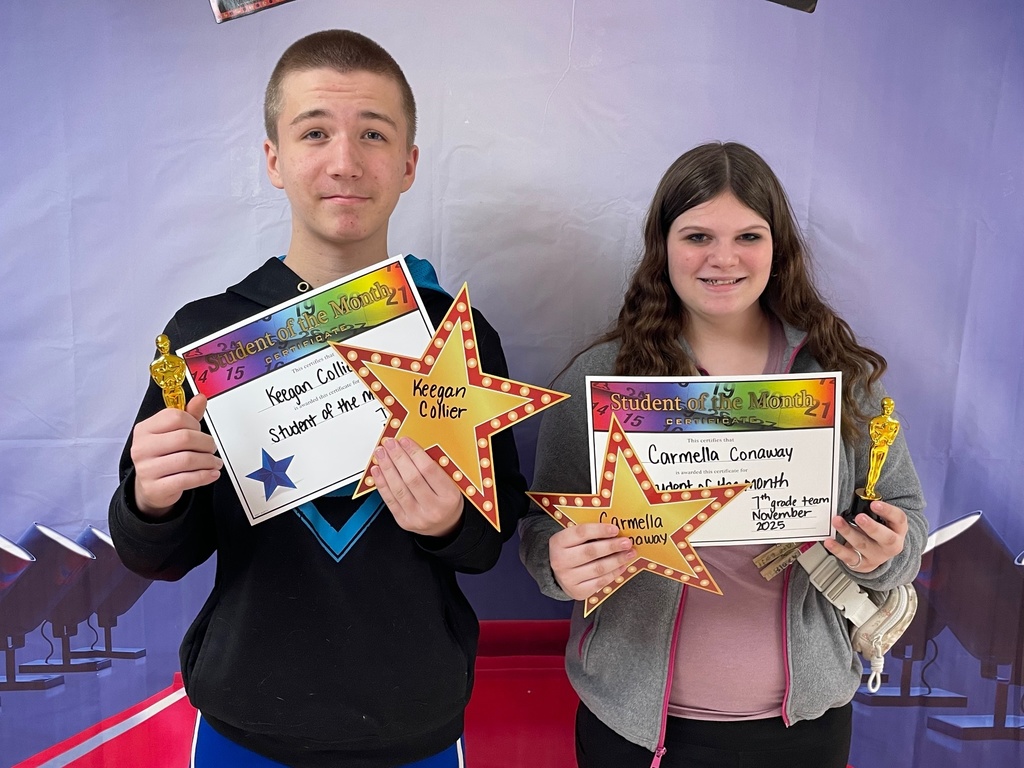 Nov 7th Grade Students of the Month