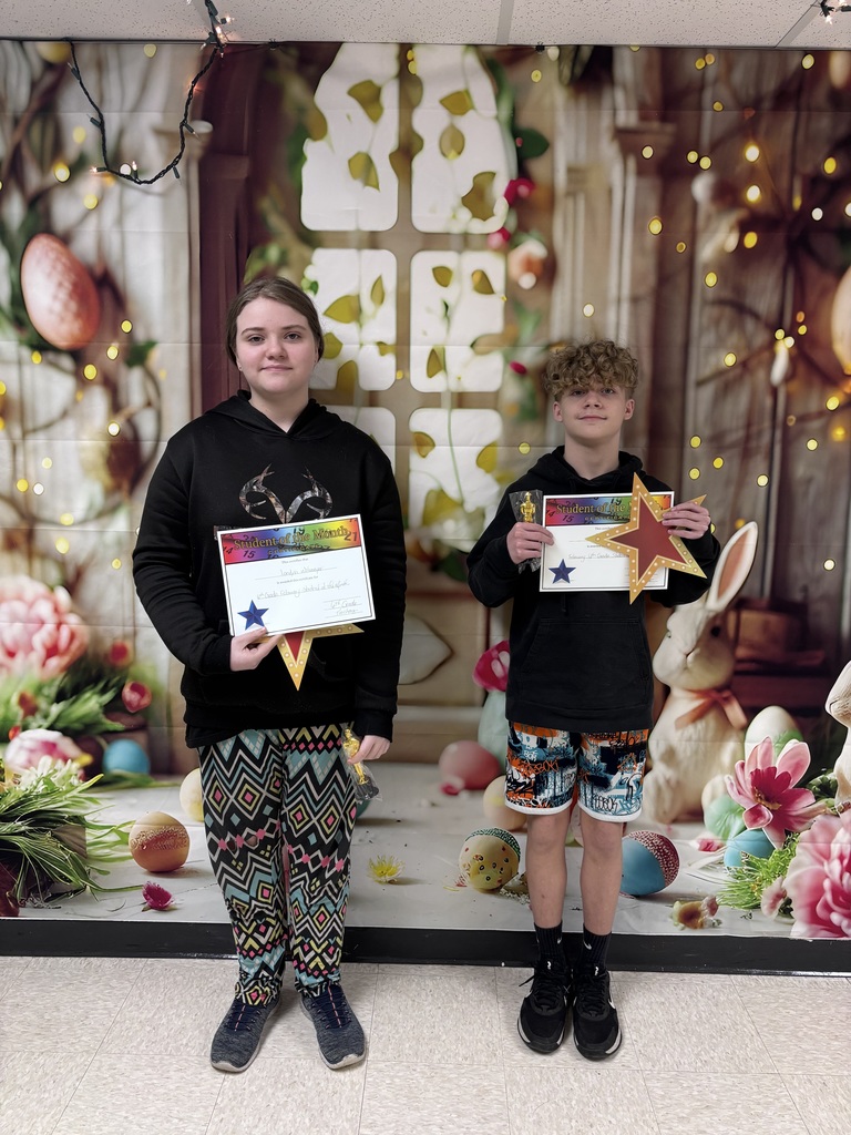 6th Grade February Students of the Month