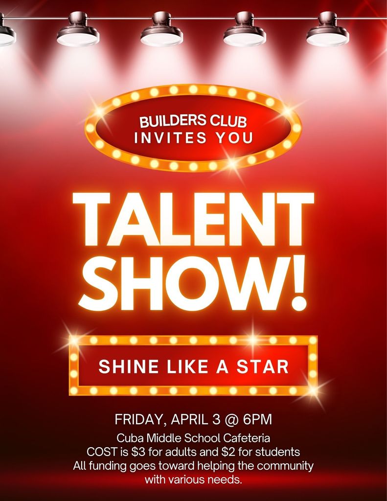 You're Invited to the Cuba Builders Club Talent Show!