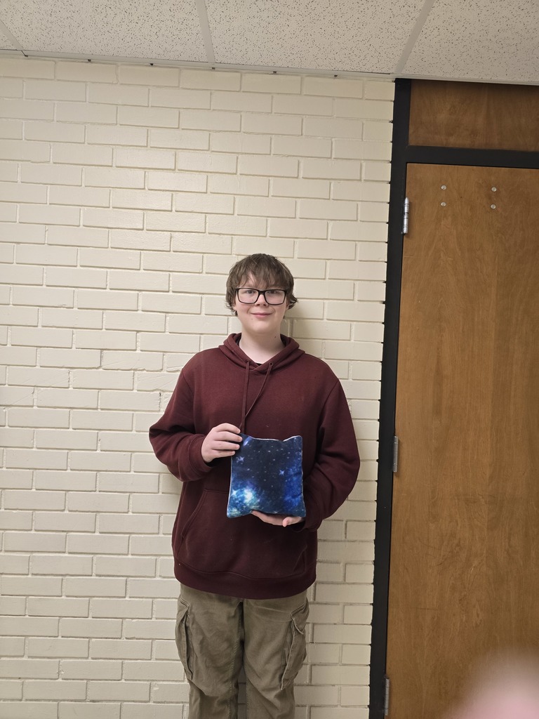 Ethan made Mrs. Callahan a pillow.