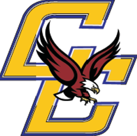 Crawford County Logo- Two large yellow C's with an eagle in the center