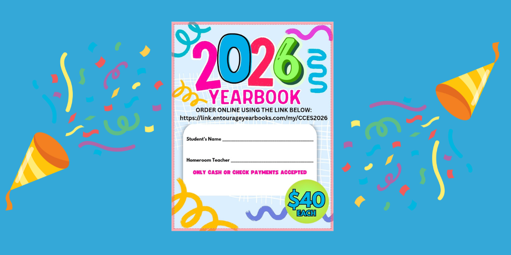 CCES Yearbook Sale for 2025-2026