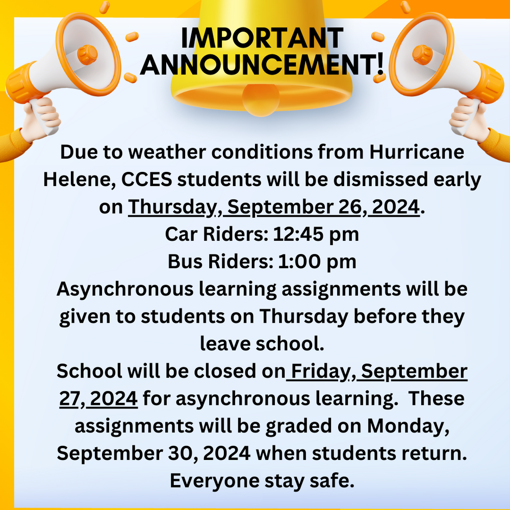 Weather Alert Early Dismissal & School Closing Crawford County Elementary