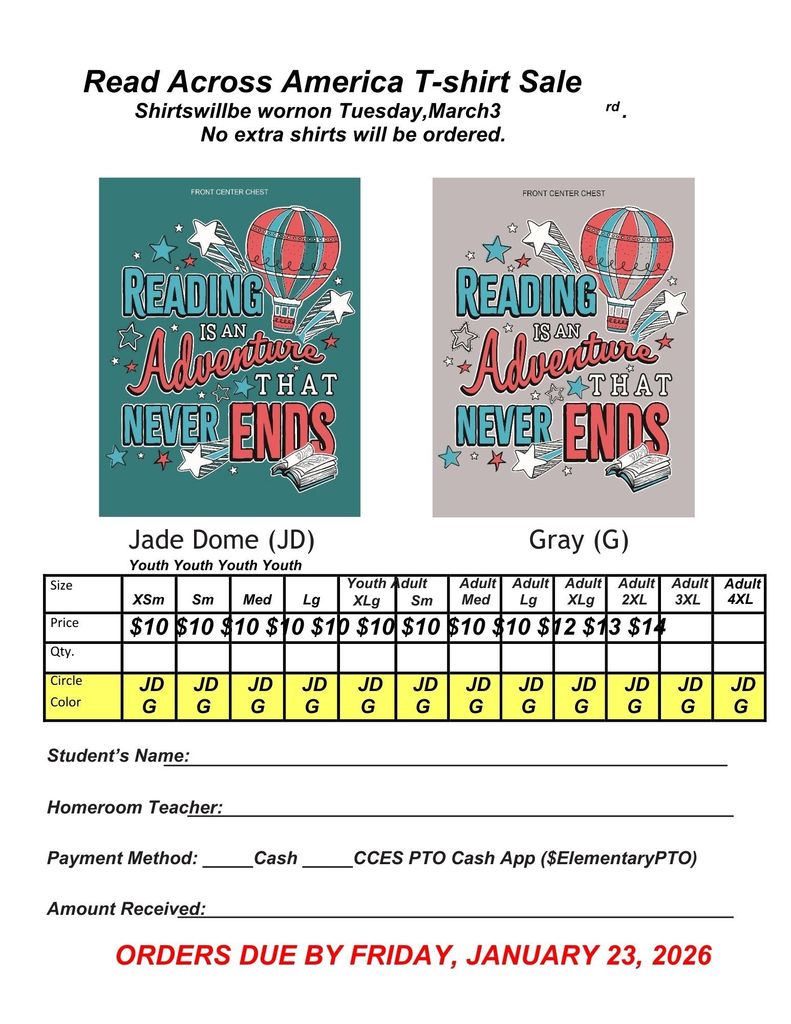 Read Across America T-shirt Sale