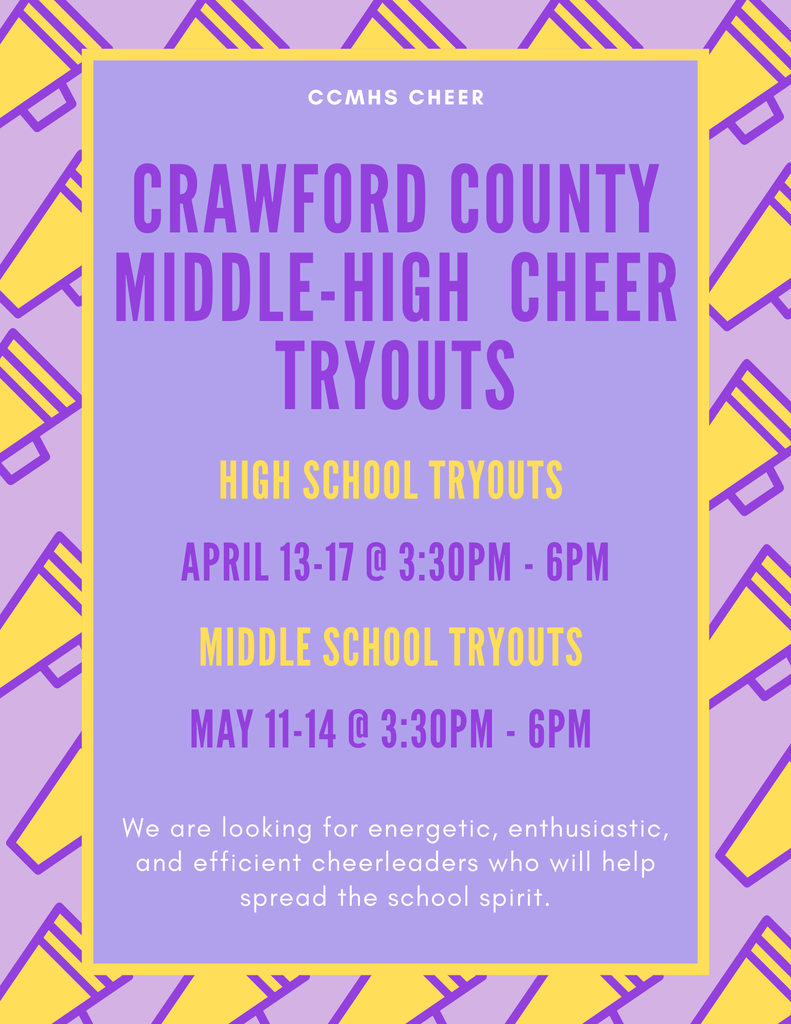 cheer tryouts flyer