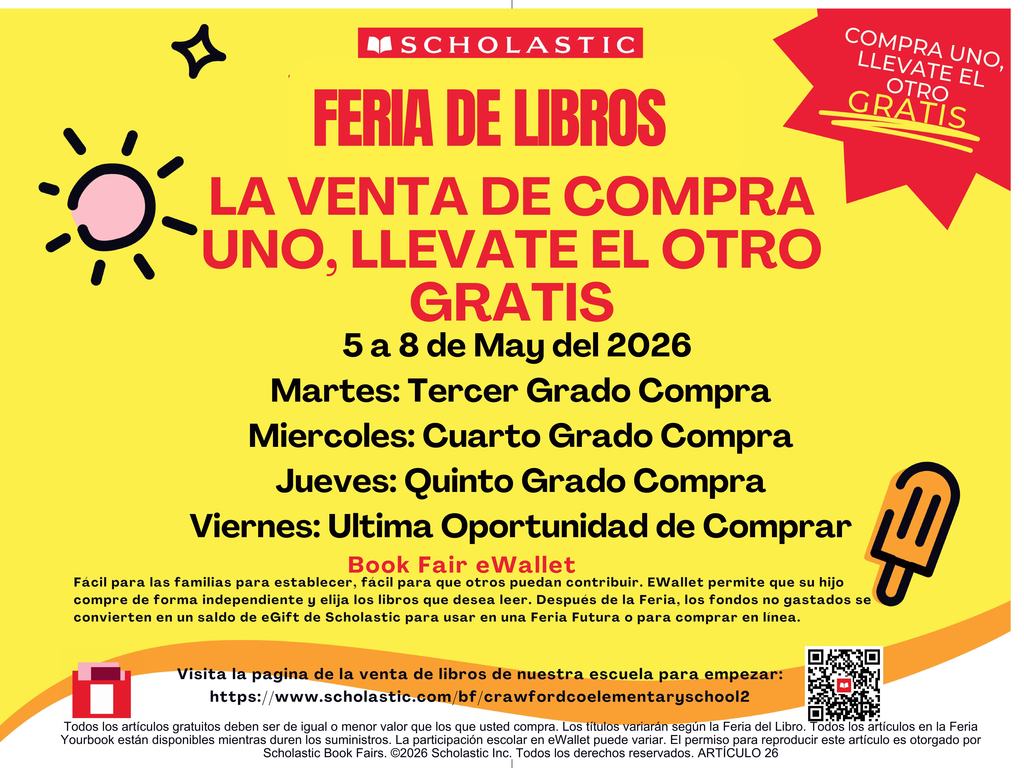 Buy One, Get One Free Book Fair, ESOL