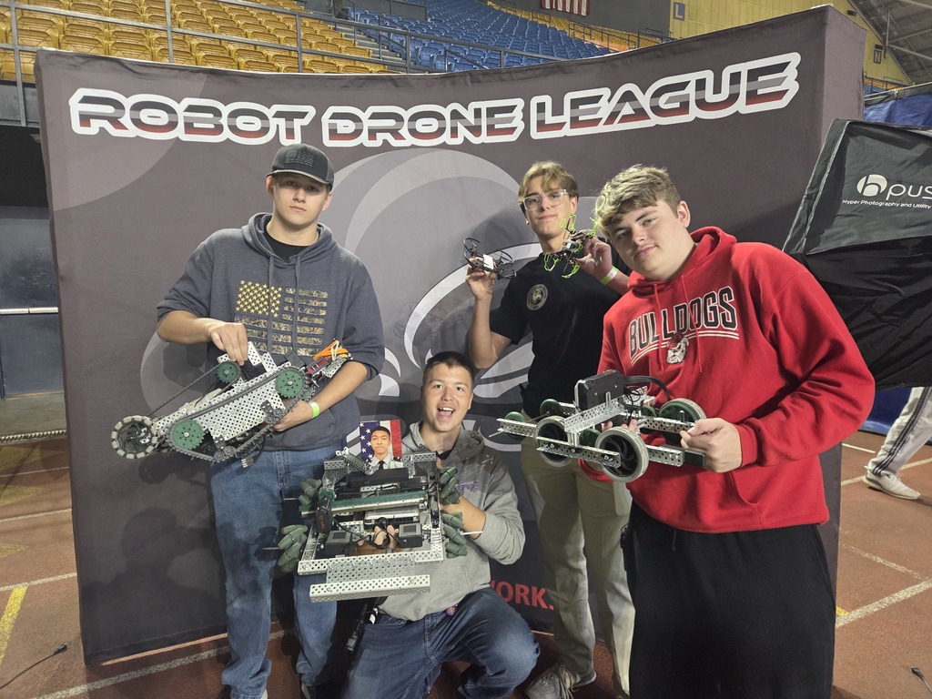 students at robotics competition