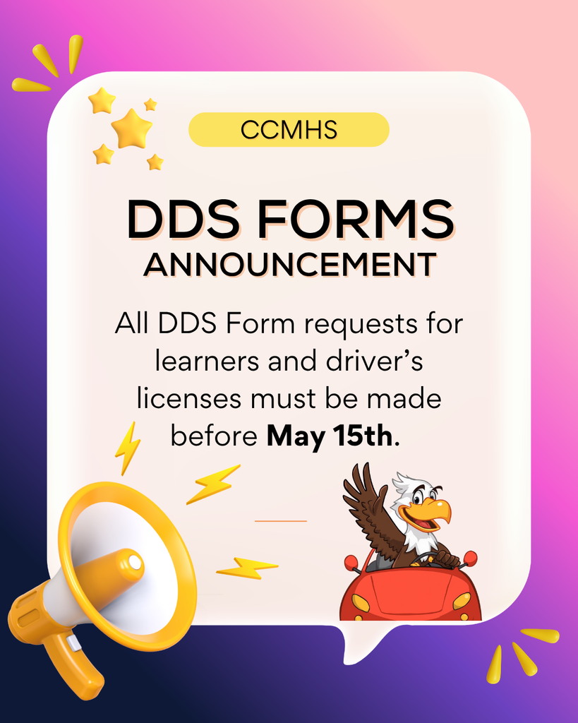 dds forms announcement flyer