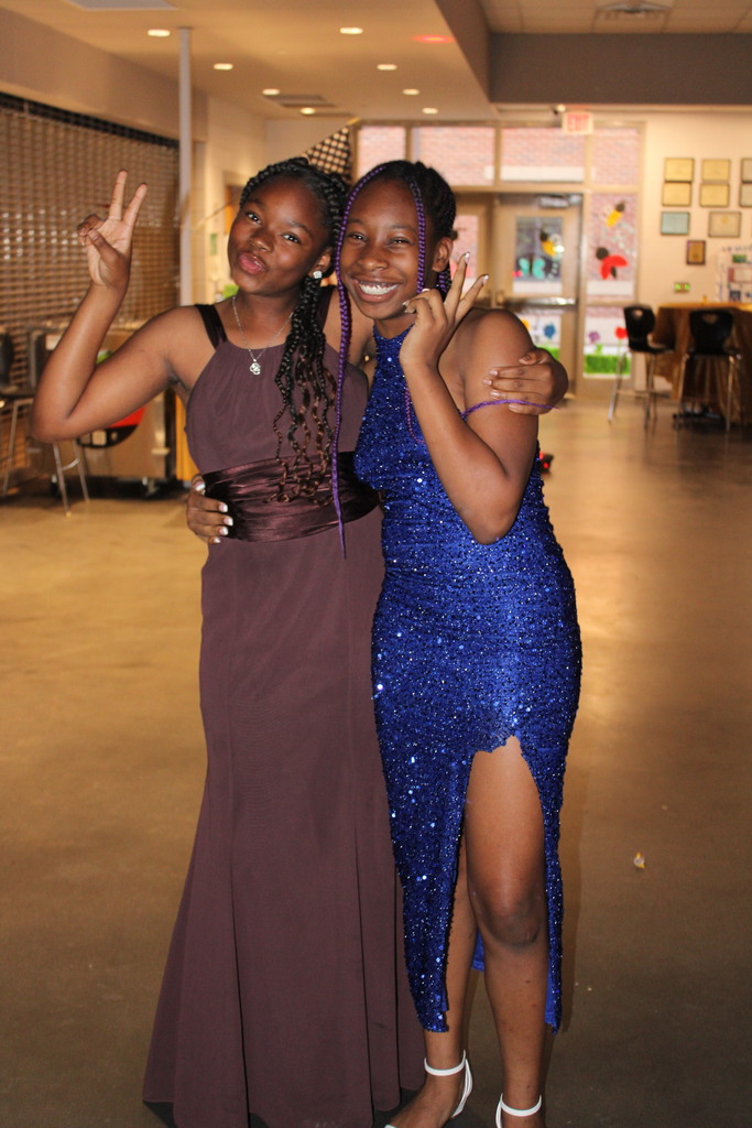 two girls at spring dance