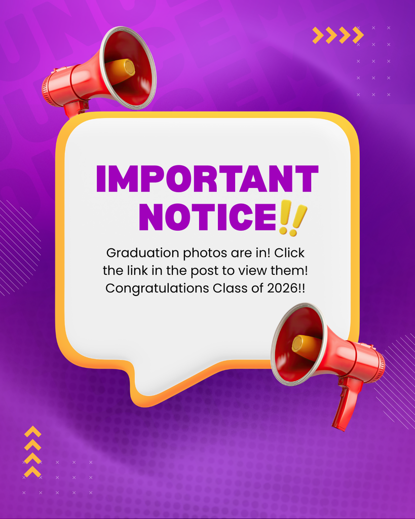 Graduation photos are in. Click on the link in the post to view them. 