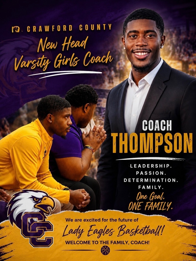 flyer introducing coach thompson as head girls basketball coach