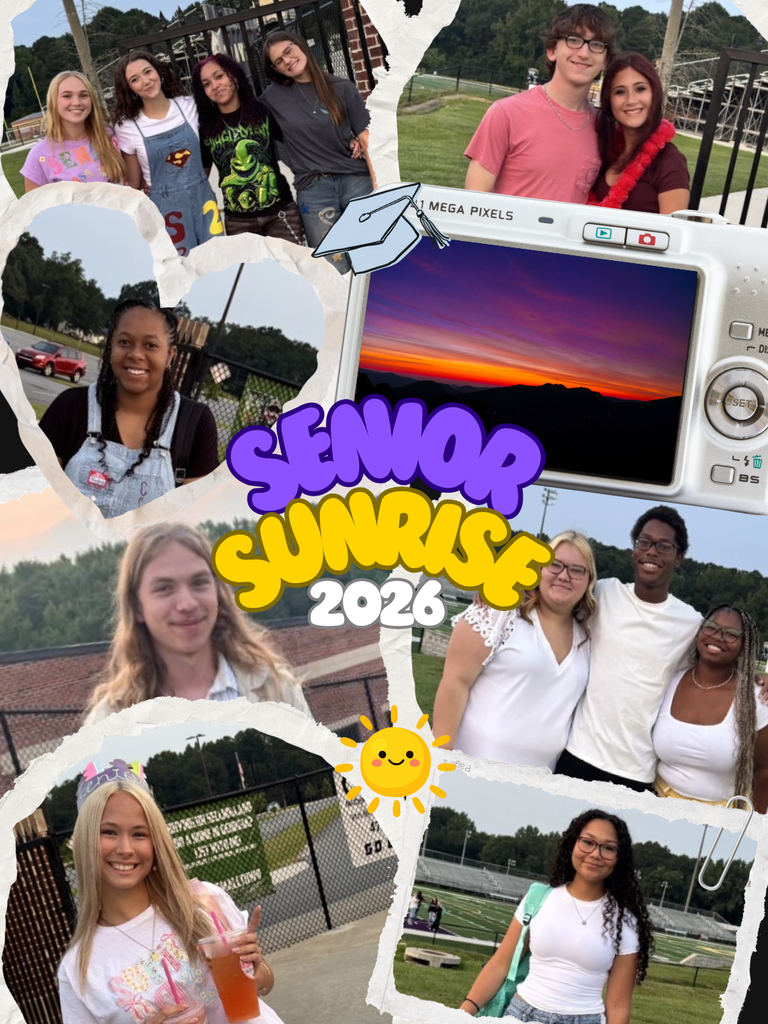 collage of seniors at the senior sunrise