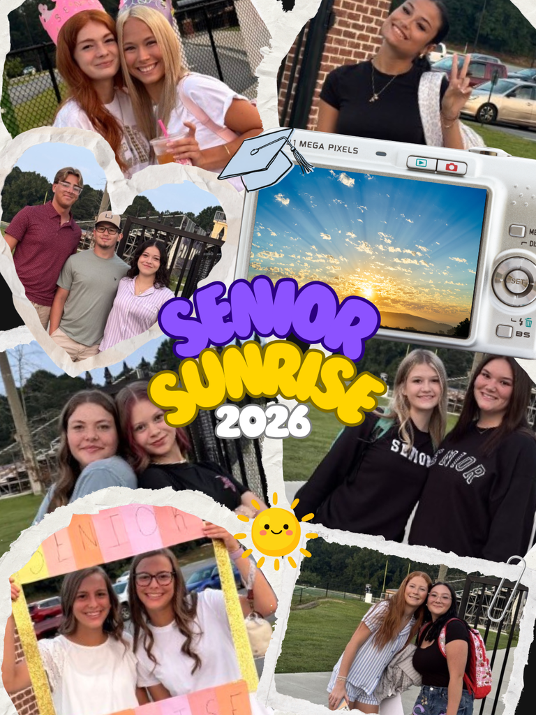 collage of seniors at the senior sunrise