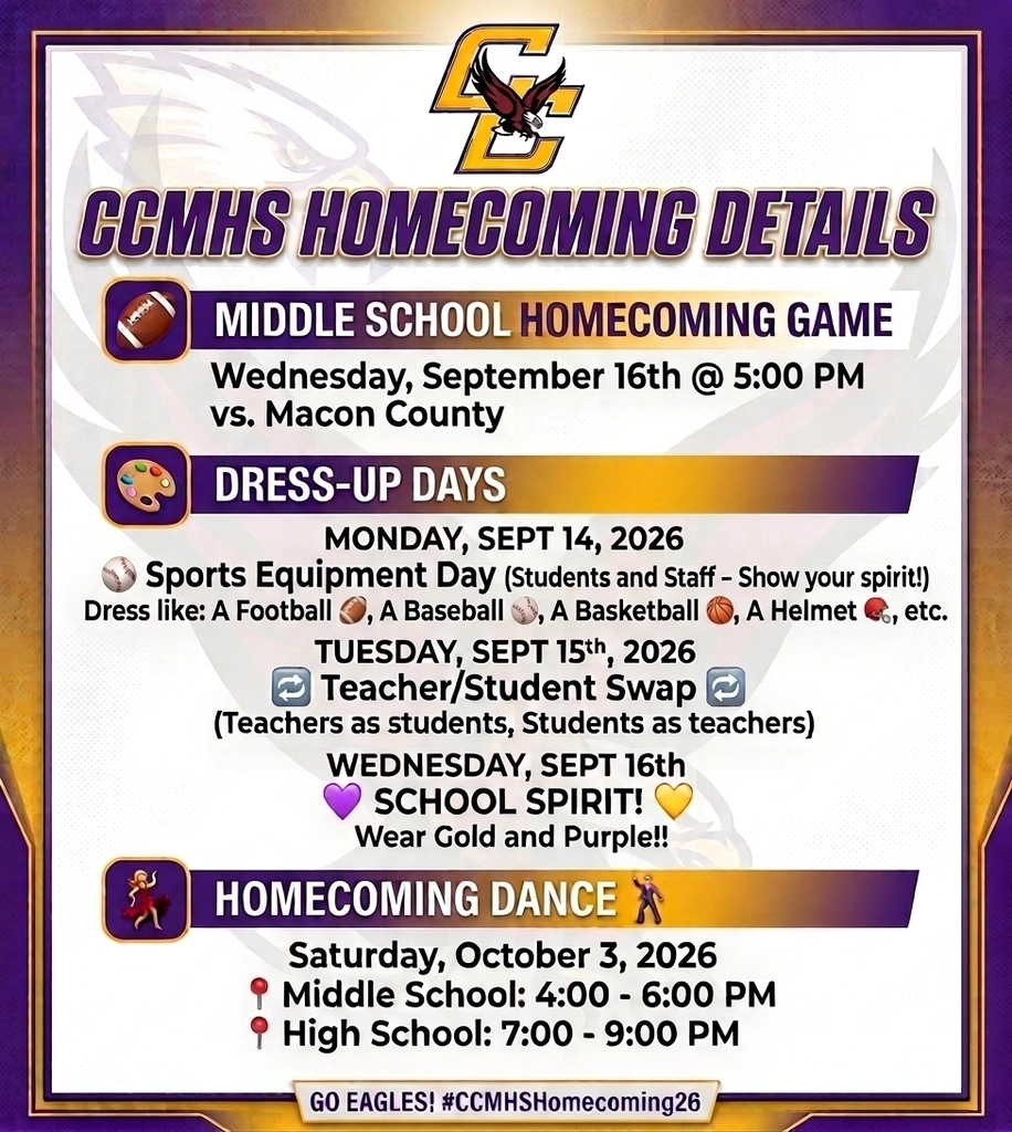 Middle School Homecoming Information 