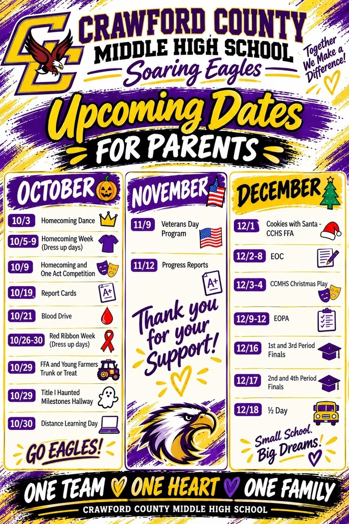 calendar of events