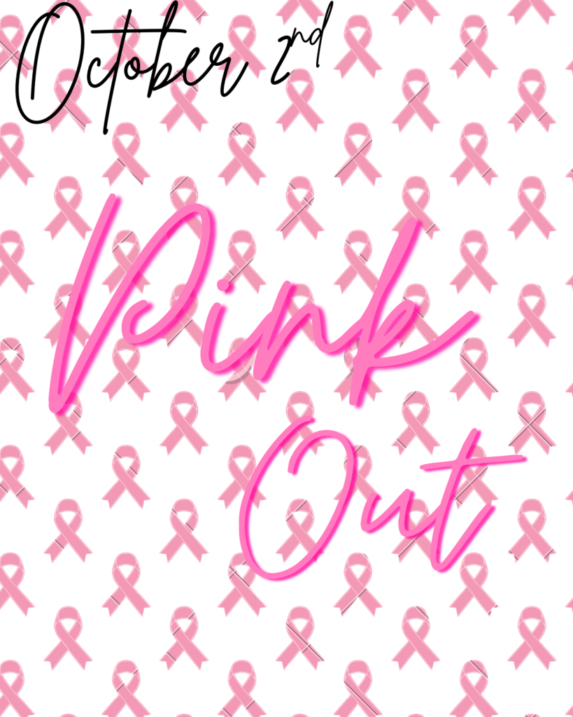 pink out flyer for october 2nd game