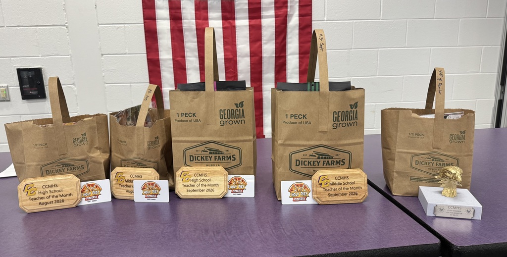 goody bags for teachers of the month and staff of the quarter