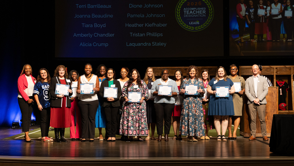 group of teachers recognized as accomplished teachers