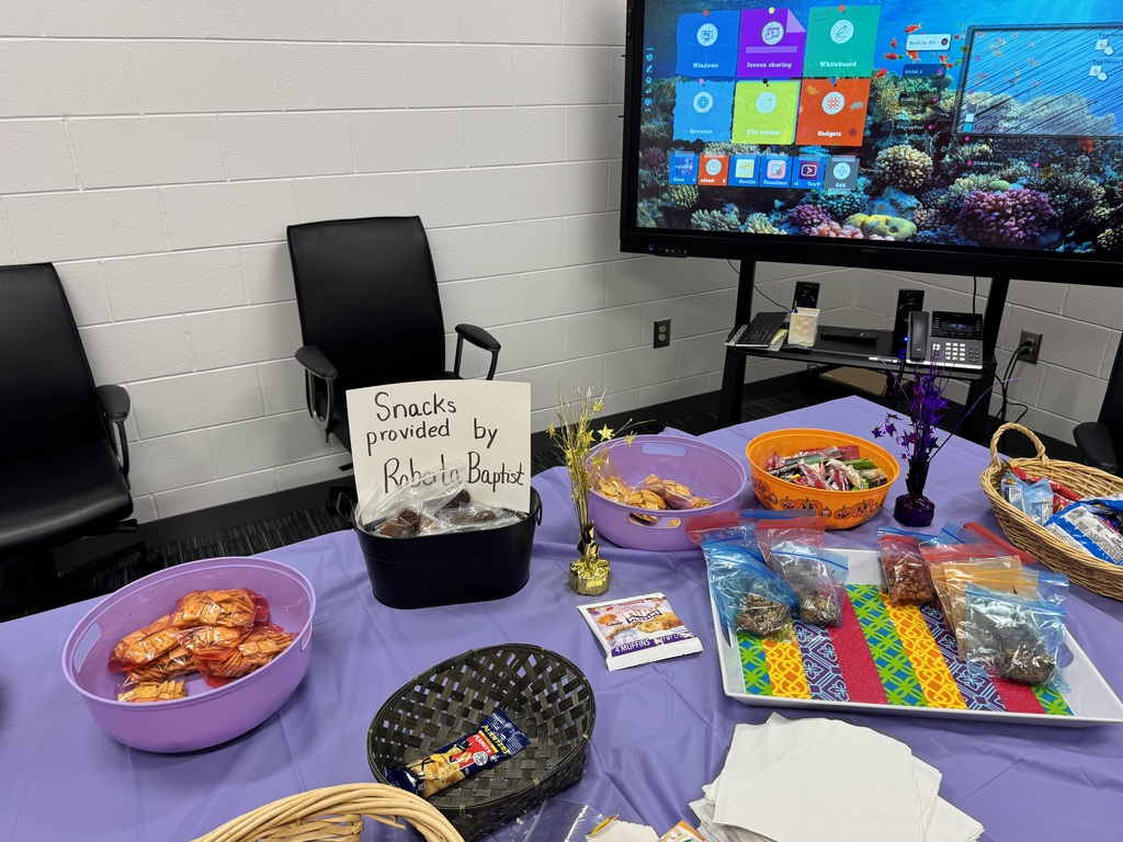 snacks donated by Roberta Baptist