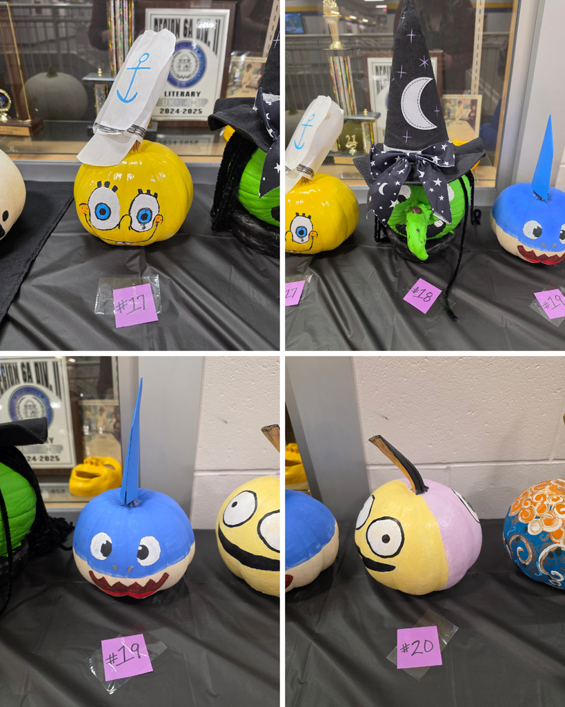 pumpkins on display