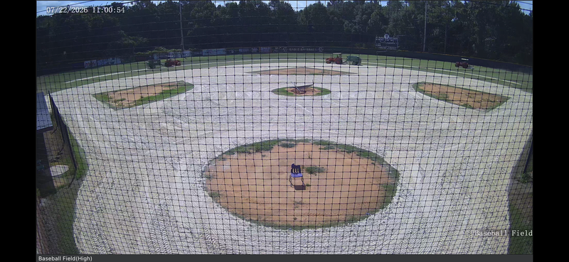 sand put down on the ccmhs baseball field