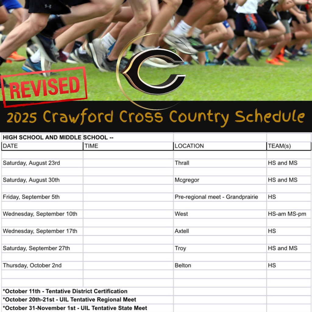 revised schedule