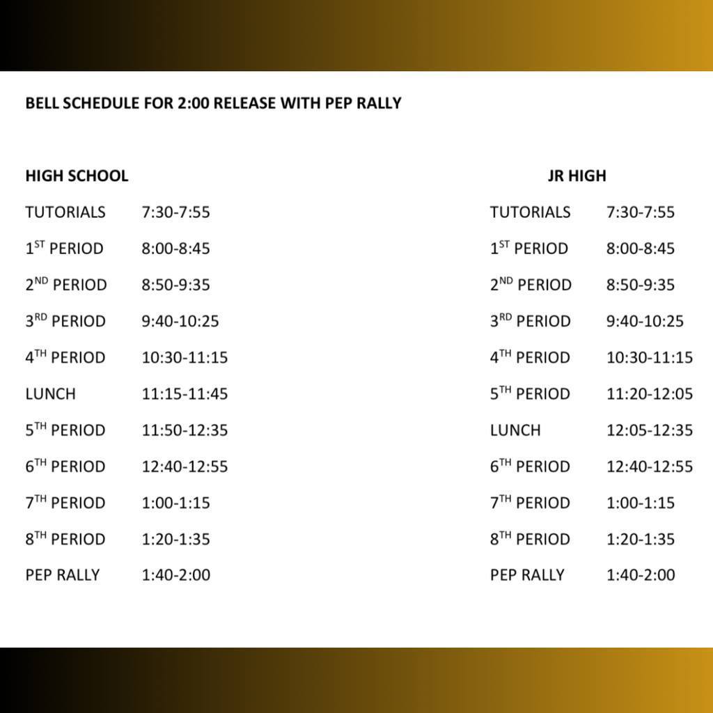schedule