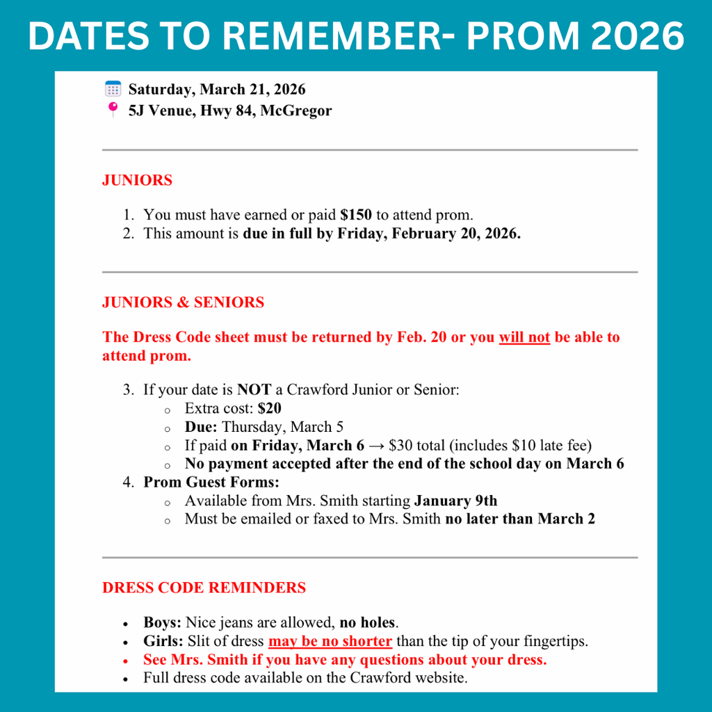 dates to remember