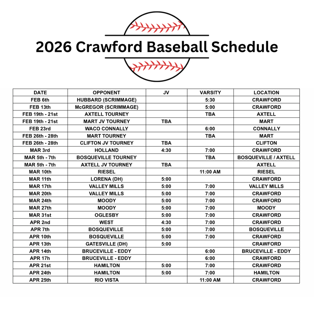 baseball schedule