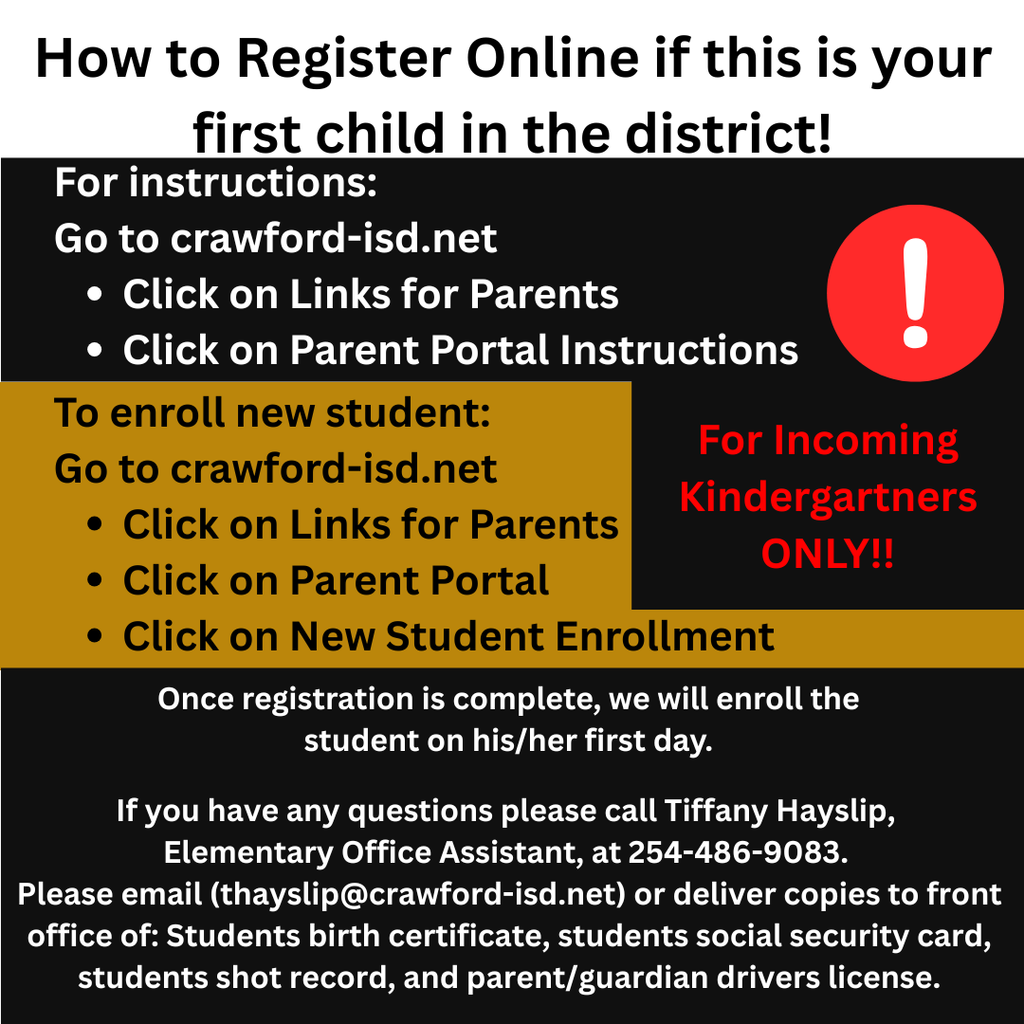 how to register if first child