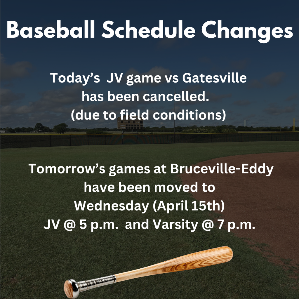 baseball schedule changes