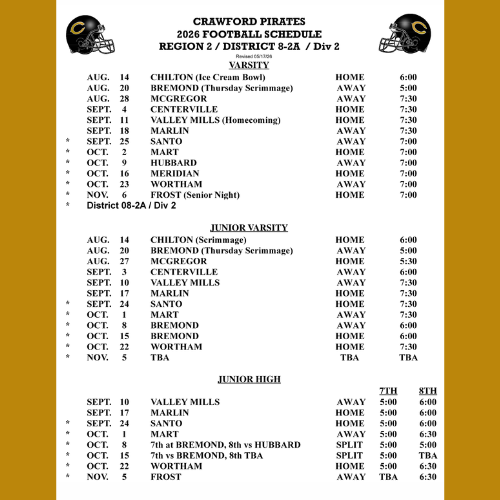 fb schedule