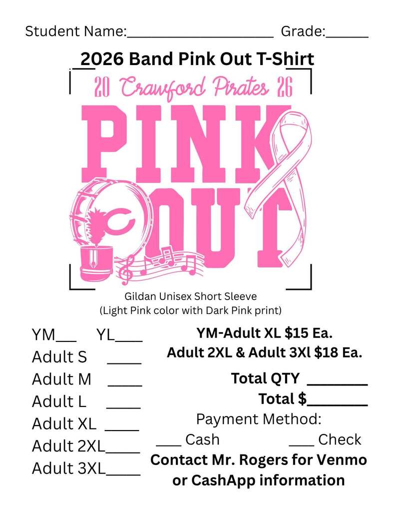 band pink out