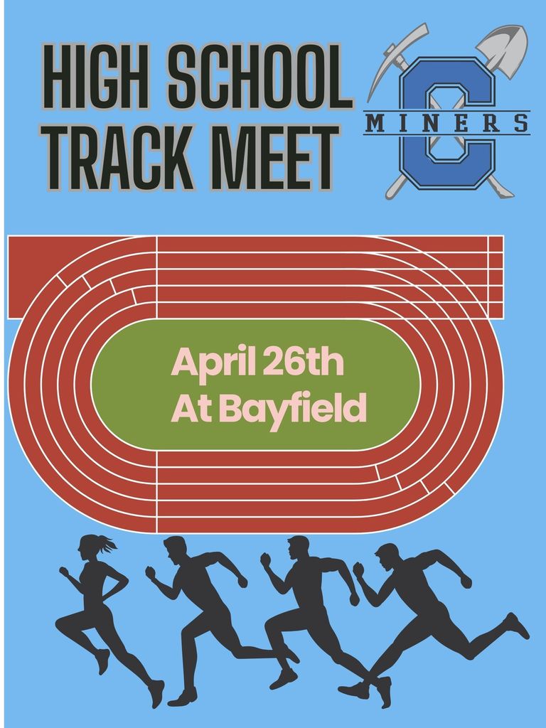 High School Track Meet on Saturday, April 26th at Bayfield